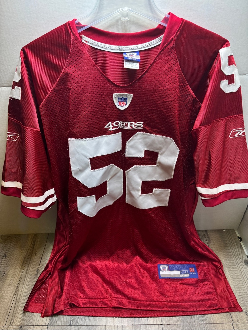 NFL San Francisco 49ers Patrick Willis #52 Red Jersey Reebok Adult Size 50 Large